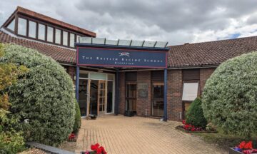 Entrance to the British Racing School in NEwmarket